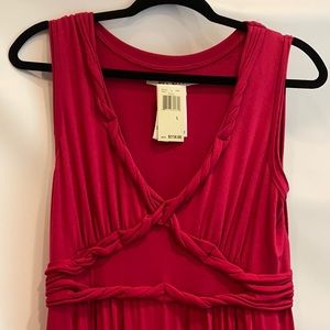 Red INC maxi dress Large 56” length NWT Berry color